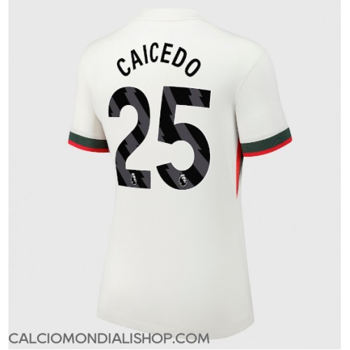 Maglie da calcio Chelsea Moises Caicedo #25 Seconda Maglia Femminile 2025-26 Manica Corta